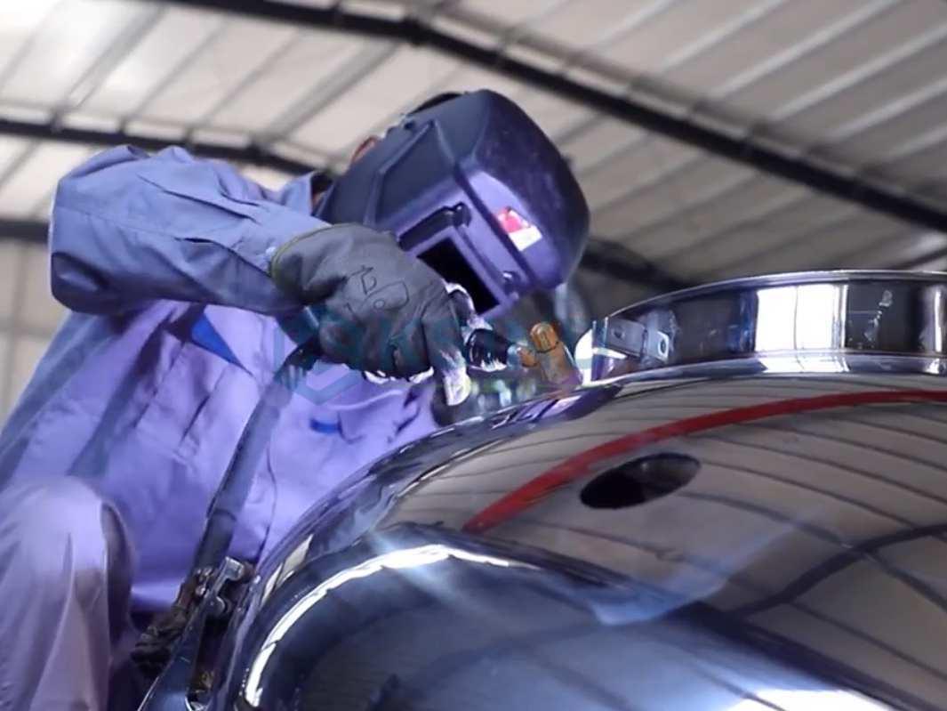 不锈钢罐的蜂窝夹套传热结构